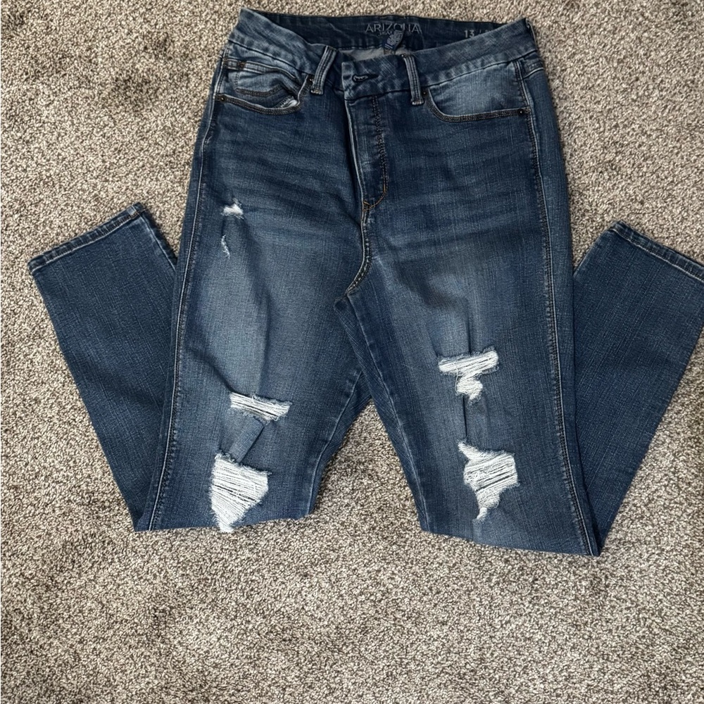 2/$15! Arizona Women’s Distressed Blue Jeans